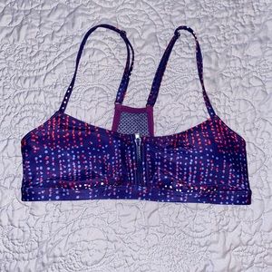 Roxy Sport Bra w zipper detail
